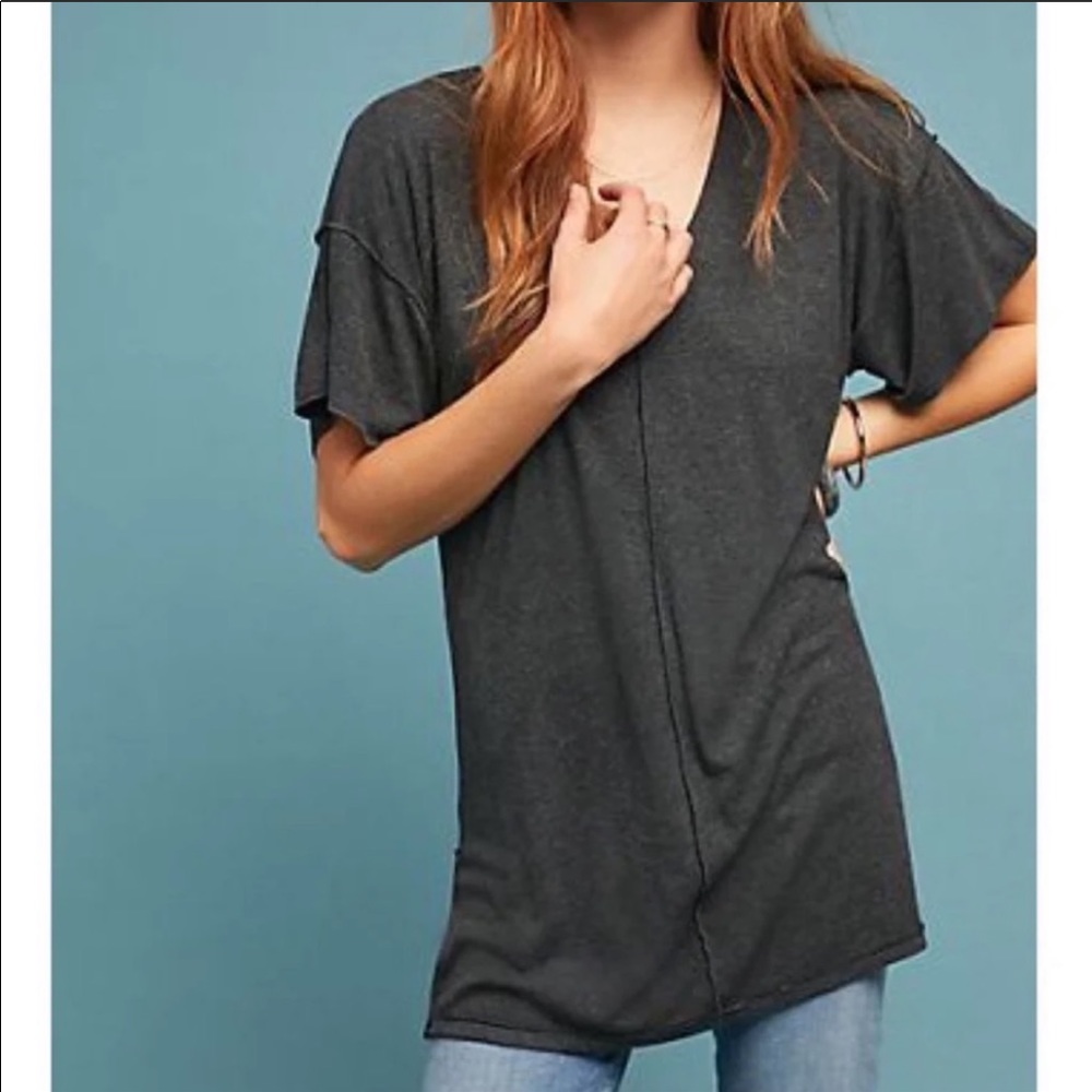 Anthropologie | Bordeaux Seamed Tunic